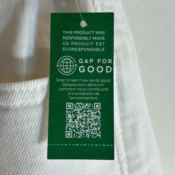 GAP Sz 28P High Rise Stride Ankle White Wide-Leg Jeans NEW WITH TAGS - Picture 4 of 8